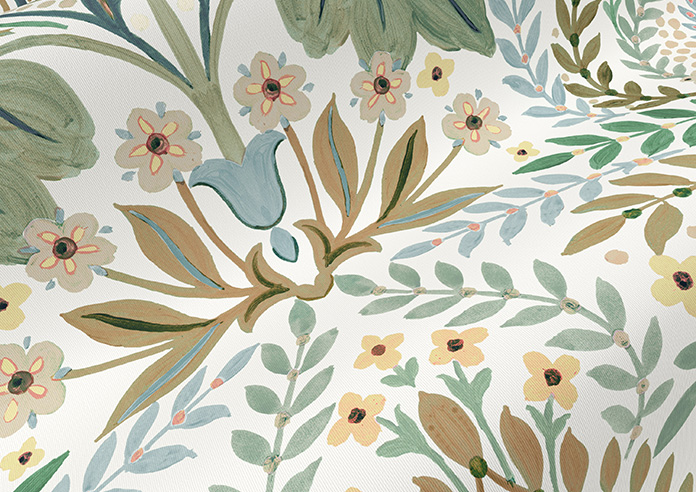 Script, Vintage Green - Twist&Fit Roller Blind - Image 4